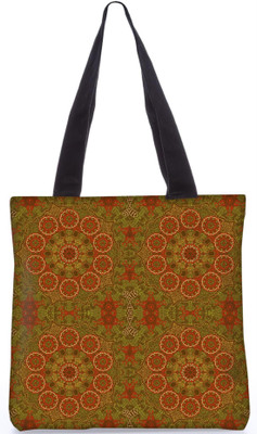 

Snoogg Indian Pattern Poly Canvas Fashion Handbag Shopping Shoulder Lunch Tote Bag For Women 23175 Shoulder Bag(Multicolor, 5 L)