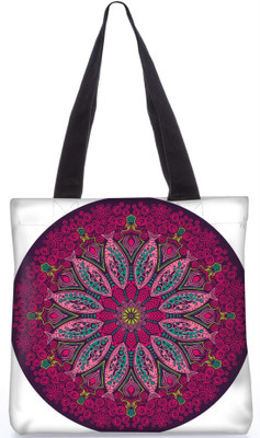 

Snoogg Indian Pattern Poly Canvas Fashion Handbag Shopping Shoulder Lunch Tote Bag For Women 23533 Shoulder Bag(Multicolor, 5 L)