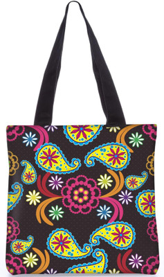

Snoogg Indian Pattern Poly Canvas Fashion Handbag Shopping Shoulder Lunch Tote Bag For Women 23009 Shoulder Bag(Multicolor, 5 L)