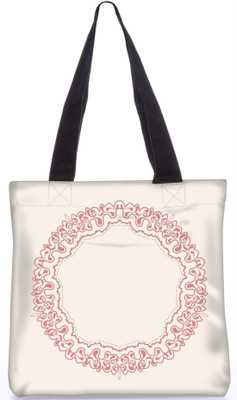 

Snoogg Indian Pattern Poly Canvas Fashion Handbag Shopping Shoulder Lunch Tote Bag For Women 23426 Shoulder Bag(White, 5 L)