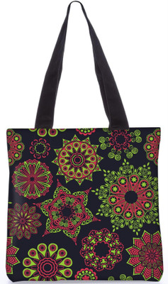 

Snoogg Indian Pattern Poly Canvas Fashion Handbag Shopping Shoulder Lunch Tote Bag For Women 23138 Shoulder Bag(Multicolor, 5 L)