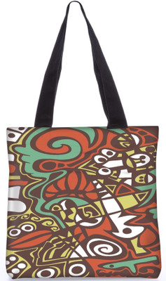 

Snoogg Indian Pattern Poly Canvas Fashion Handbag Shopping Shoulder Lunch Tote Bag For Women 22627 Shoulder Bag(Multicolor, 5 L)