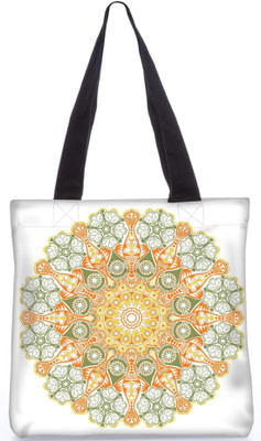 

Snoogg Indian Pattern Poly Canvas Fashion Handbag Shopping Shoulder Lunch Tote Bag For Women 23588 Shoulder Bag(Multicolor, 5 L)