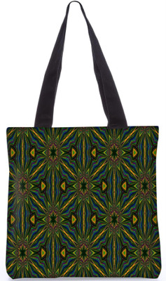

Snoogg Indian Pattern Poly Canvas Fashion Handbag Shopping Shoulder Lunch Tote Bag For Women 21229 Shoulder Bag(Multicolor, 5 L)