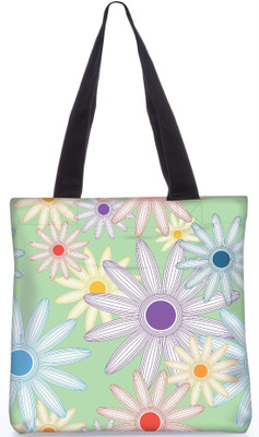 

Snoogg Indian Pattern Poly Canvas Fashion Handbag Shopping Shoulder Lunch Tote Bag For Women 22870 Multipurpose Bag(Multicolor, 5 L)