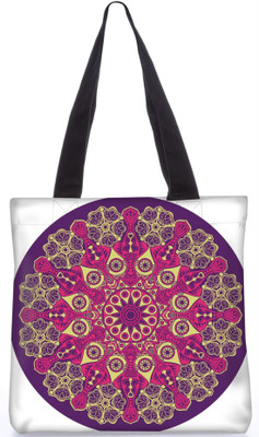 

Snoogg Indian Pattern Poly Canvas Fashion Handbag Shopping Shoulder Lunch Tote Bag For Women 23369 Shoulder Bag(Multicolor, 5 L)