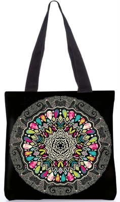 

Snoogg Indian Pattern Poly Canvas Fashion Handbag Shopping Shoulder Lunch Tote Bag For Women 23336 Shoulder Bag(Multicolor, 5 L)