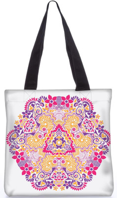 

Snoogg Indian Pattern Poly Canvas Fashion Handbag Shopping Shoulder Lunch Tote Bag For Women 23404 Shoulder Bag(Multicolor, 5 L)