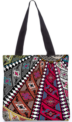 

Snoogg Indian Pattern Poly Canvas Fashion Handbag Shopping Shoulder Lunch Tote Bag For Women 21284 Shoulder Bag(Multicolor, 5 L)