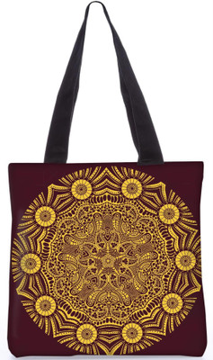 

Snoogg Indian Pattern Poly Canvas Fashion Handbag Shopping Shoulder Lunch Tote Bag For Women 23587 Shoulder Bag(Multicolor, 5 L)