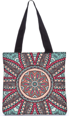 

Snoogg Indian Pattern Poly Canvas Fashion Handbag Shopping Shoulder Lunch Tote Bag For Women 23156 Shoulder Bag(Multicolor, 5 L)