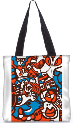 

Snoogg Indian Pattern Poly Canvas Fashion Handbag Shopping Shoulder Lunch Tote Bag For Women 22585 Shoulder Bag(Multicolor, 5 L)