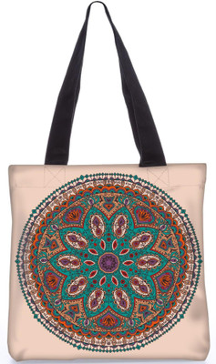 

Snoogg Indian Pattern Poly Canvas Fashion Handbag Shopping Shoulder Lunch Tote Bag For Women 23741 Shoulder Bag(Multicolor, 5 L)
