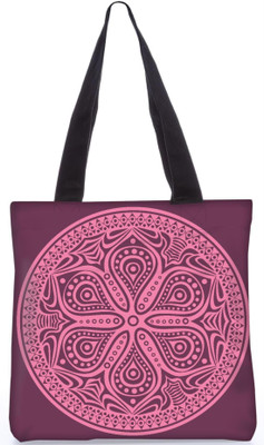 

Snoogg Indian Pattern Poly Canvas Fashion Handbag Shopping Shoulder Lunch Tote Bag For Women 23383 Shoulder Bag(Multicolor, 5 L)