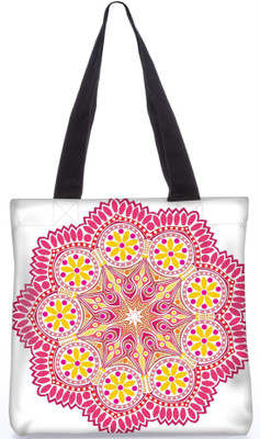 

Snoogg Indian Pattern Poly Canvas Fashion Handbag Shopping Shoulder Lunch Tote Bag For Women 23437 Shoulder Bag(Multicolor, 5 L)