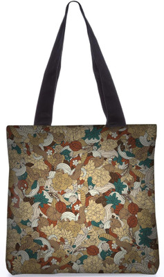 

Snoogg Indian Pattern Poly Canvas Fashion Handbag Shopping Shoulder Lunch Tote Bag For Women 22702 Shoulder Bag(Multicolor, 5 L)