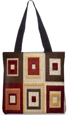 

Snoogg Indian Pattern Poly Canvas Fashion Handbag Shopping Shoulder Lunch Tote Bag For Women 21469 Shoulder Bag(Multicolor, 5 L)