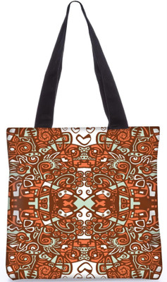 

Snoogg Indian Pattern Poly Canvas Fashion Handbag Shopping Shoulder Lunch Tote Bag For Women 22594 Shoulder Bag(Multicolor, 5 L)