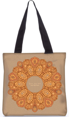 

Snoogg Indian Pattern Poly Canvas Fashion Handbag Shopping Shoulder Lunch Tote Bag For Women 23408 Shoulder Bag(Multicolor, 5 L)