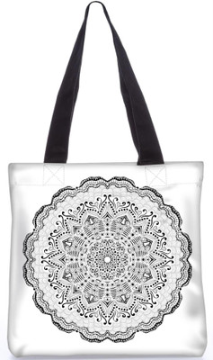 

Snoogg Indian Pattern Poly Canvas Fashion Handbag Shopping Shoulder Lunch Tote Bag For Women 23696 Shoulder Bag(Multicolor, 5 L)