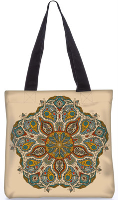 

Snoogg Indian Pattern Poly Canvas Fashion Handbag Shopping Shoulder Lunch Tote Bag For Women 23609 Shoulder Bag(Multicolor, 5 L)