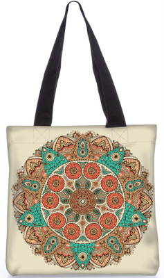 

Snoogg Indian Pattern Poly Canvas Fashion Handbag Shopping Shoulder Lunch Tote Bag For Women 23539 Shoulder Bag(Multicolor, 5 L)