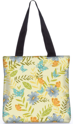 

Snoogg Indian Pattern Poly Canvas Fashion Handbag Shopping Shoulder Lunch Tote Bag For Women 23010 Shoulder Bag(Multicolor, 5 L)