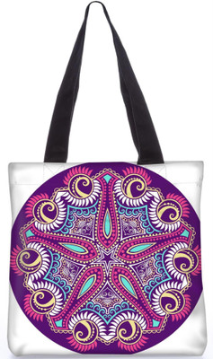 

Snoogg Indian Pattern Poly Canvas Fashion Handbag Shopping Shoulder Lunch Tote Bag For Women 23441 Shoulder Bag(Multicolor, 5 L)