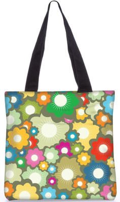 

Snoogg Indian Pattern Poly Canvas Fashion Handbag Shopping Shoulder Lunch Tote Bag For Women 22903 Shoulder Bag(Multicolor, 5 L)
