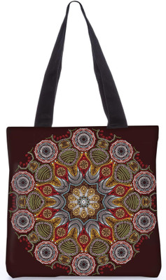 

Snoogg Indian Pattern Poly Canvas Fashion Handbag Shopping Shoulder Lunch Tote Bag For Women 23429 Shoulder Bag(Multicolor, 5 L)