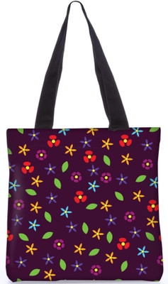 

Snoogg Indian Pattern Poly Canvas Fashion Handbag Shopping Shoulder Lunch Tote Bag For Women 22899 Shoulder Bag(Multicolor, 5 L)