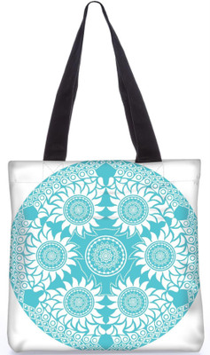 

Snoogg Indian Pattern Poly Canvas Fashion Handbag Shopping Shoulder Lunch Tote Bag For Women 23228 Shoulder Bag(Multicolor, 5 L)