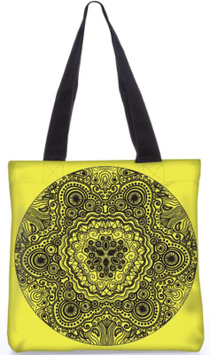 

Snoogg Indian Pattern Poly Canvas Fashion Handbag Shopping Shoulder Lunch Tote Bag For Women 23293 Shoulder Bag(Multicolor, 5 L)