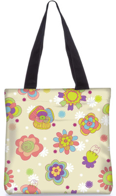 

Snoogg Indian Pattern Poly Canvas Fashion Handbag Shopping Shoulder Lunch Tote Bag For Women 22858 Shoulder Bag(Multicolor, 5 L)