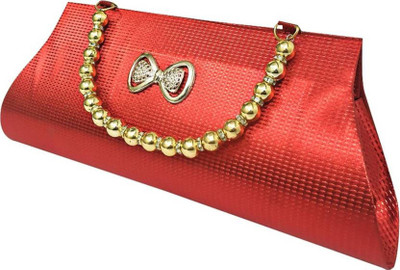 

R&R ASSOCIATES Casual Red Clutch