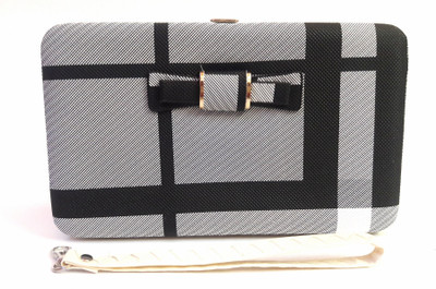 

CrazyHut Casual Grey, Black Clutch, Black;grey