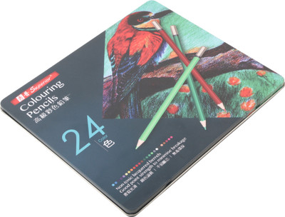 

Kabeer Art Artist Quality Water Color Water Soluble Pencil Set Square Shaped Color Pencils(Set of 24, Multicolor)
