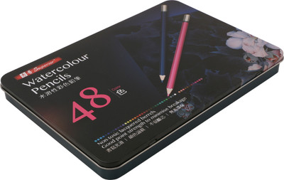 

Kabeer Art Artist Quality Water Color Water Soluble Pencil Set Square Shaped Color Pencils(Set of 48, Multicolor)