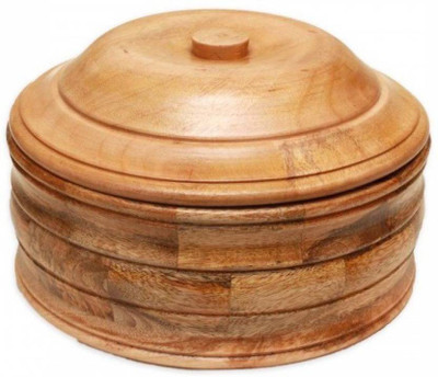 

CraftOnline carving masala box,tea,coffee box,chapati box,dry fruit box,sugar pot and pickle box. 1 Piece Condiment Set(Wooden)