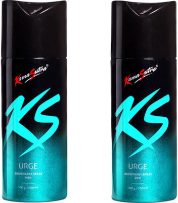 KamaSutra URGE DEODORANT SPRAY Body Spray - For Men(150 ml, Pack of 2)