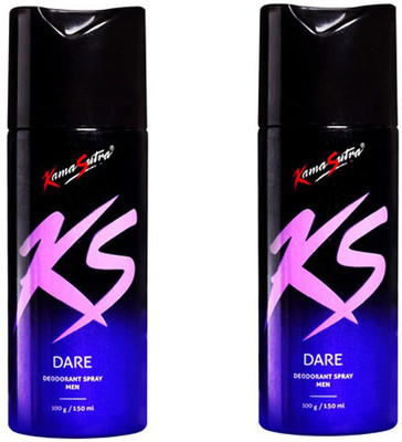 

KamaSutra DARE DEODORANT SPRAY 150 ML Body Spray - For Men(150 ml, Pack of 2)
