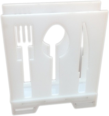 

MITRADE 1 Compartments - Acrylic - Fork, Spoon, Knife - - Tissue holder(White)