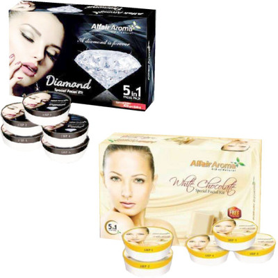 

Alfair Aroma Diamond White Chocolate Facial Kit 900 g(Set of 2)