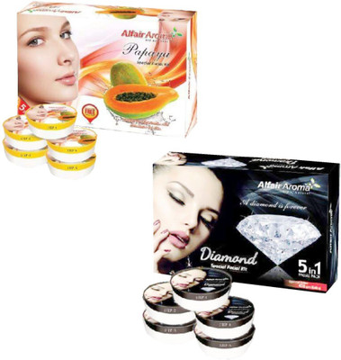 

Alfair Aroma Papaya Diamond Facial Kit 900 g(Set of 2)