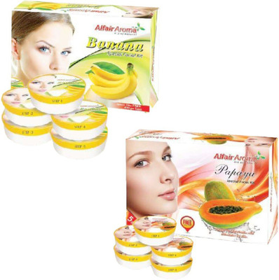 

Alfair Aroma Banana Papaya Facial Kit 900 g(Set of 2)