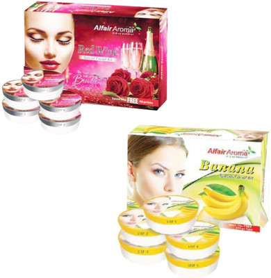 

Alfair Aroma Red Wine Banana Facial Kit 900 g(Set of 2)