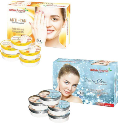 

Alfair Aroma Anti Tan Party Glow Facial Kit 900 g(Set of 2)