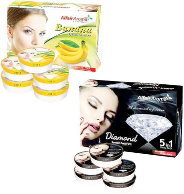 

Alfair Aroma Banana Black Rose Facial Kit 900 g(Set of 2)