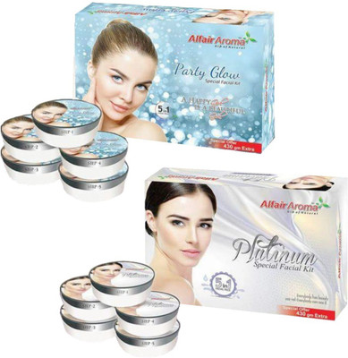 

Alfair Aroma Party Glow Platinum Facial Kit 900 g(Set of 2)