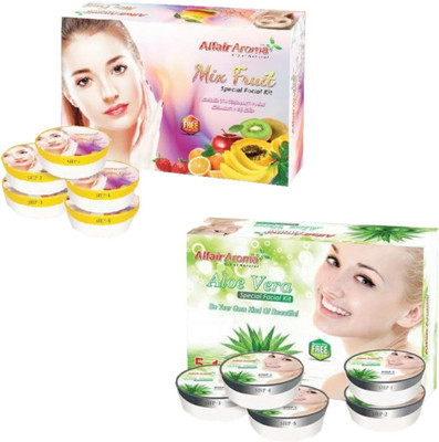 

Alfair Aroma Mix Fruit Aloe Vera Facial Kit 900 g(Set of 2)